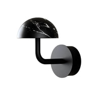 Dussa Indoor LED Wall Light 9w Brass/White, Matt Black/Black, Matt Black/Travertine