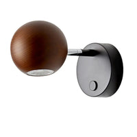Lita Indoor LED Wall Light 3w Matt Black/Walnut, Matt Black