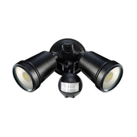 Hunter III LED Sensor Flood Light 2x11w 4200k in White/Black