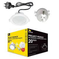 90mm LED Downlight 8w White CCT Brilliant Lighting (20-Pack)