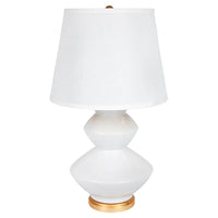 Baldwin Table Lamp White and Gold 11839