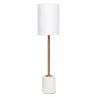 Nola Table Lamp White/Brass 12219
