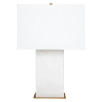 Dominique Alabaster Table Lamp Brass, White 12255