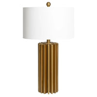 Croton Table Lamp Matt Gold/White 13341