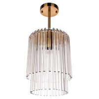 Zara Petite Pendant Light in Antique Brass