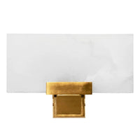 Concetta Alabaster Indoor Wall Light in Antique Brass
