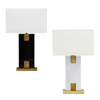 Nazare Marble Table Lamp Black, White 12393, 12394
