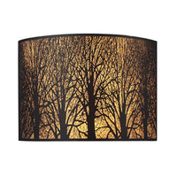 Autumn interior Wall Light 2xE14 Curved Aged Bronze w/ Amber Lining CLA Lighting - AUTUMN03W