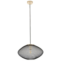 Golpe interior Oval Pendant Light Small in Black or Champagne Gold