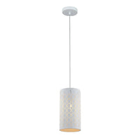 Modello Pendant Light Embossed Oblong ø130mm in Dark Grey/White