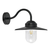 Payong Outdoor Wall Light in Matte Black, Matte White, Galvanized, Copper or Brass