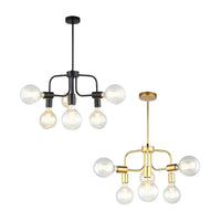 HEXA interior Modern Abstract Pendant Light 6xE27 in Black or Gold