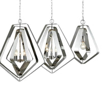 Orbita Pendant Light in Polished Nickel 3 Sizes CLA Lighting ORBITA