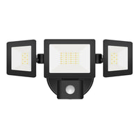 Adjustable LED Security Light with Sensor CCT 30w in Black