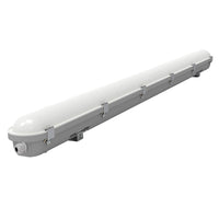 Exterior LED Batten Light Waterproof Dual Power and Tri-CCT 1200mm in Grey