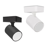 Spot Indoor Surface Mounted LED Spot Light Square 1xGU10 w/ Adjustable Heads in Matte Black or Matte White