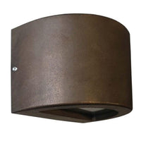 STE Exterior Surface Mounted Curved Step Light in Antique Bronze