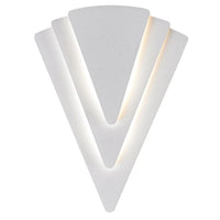 Surat: City Series Triangular Indoor LED Wall Light Dual-CCT 13w White