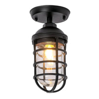 Villaku Outdoor Ceiling Light in Matte Black or Matte White