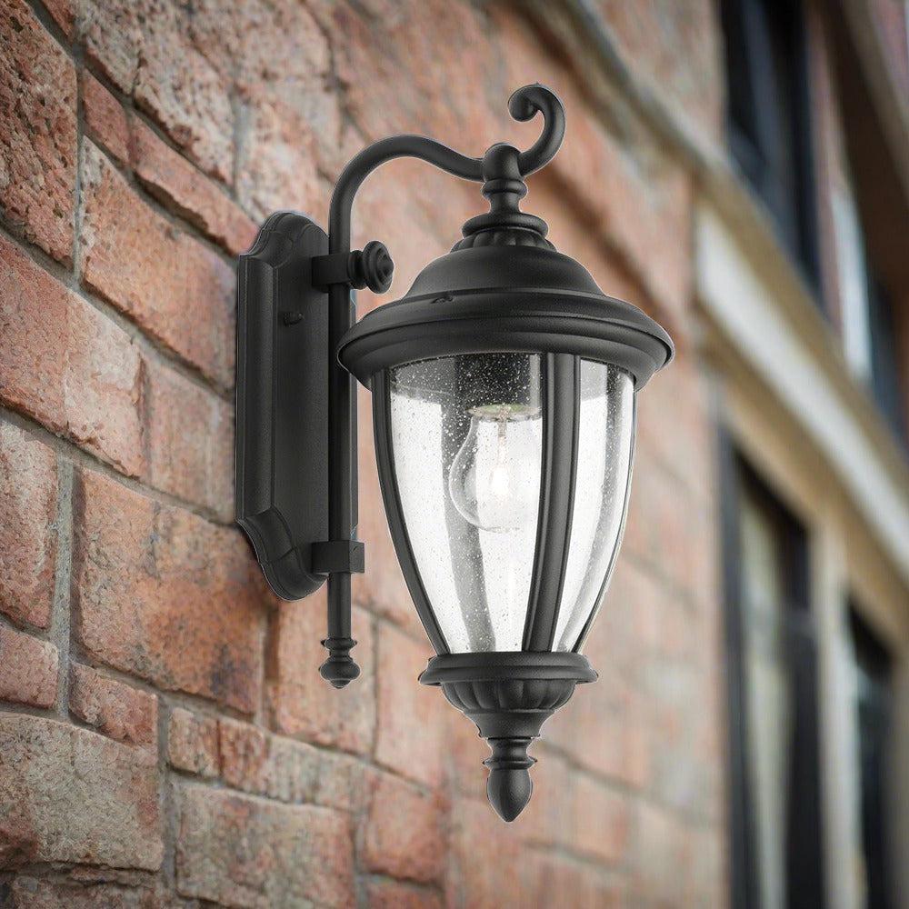Coach Light Blocks Black Outdoor Coach Lights Traditional Stately Wall Light – Lighting