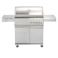 Gas BBQ with Trolley 4 infrared Burner in 304 Stainless Steel