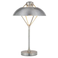 Forge Metal Table Lamp Antique Silver 22712 Domus Lighting
