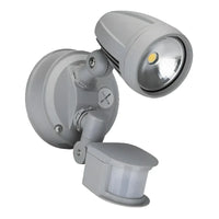 MURO-13S Outdoor LED Single Spotlight w/ Sensor 13w in Black/Silver/White