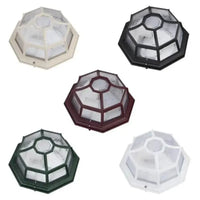 Vienna Surface Mounted Bunker Light in Beige/Black/Burgundy/Green/White