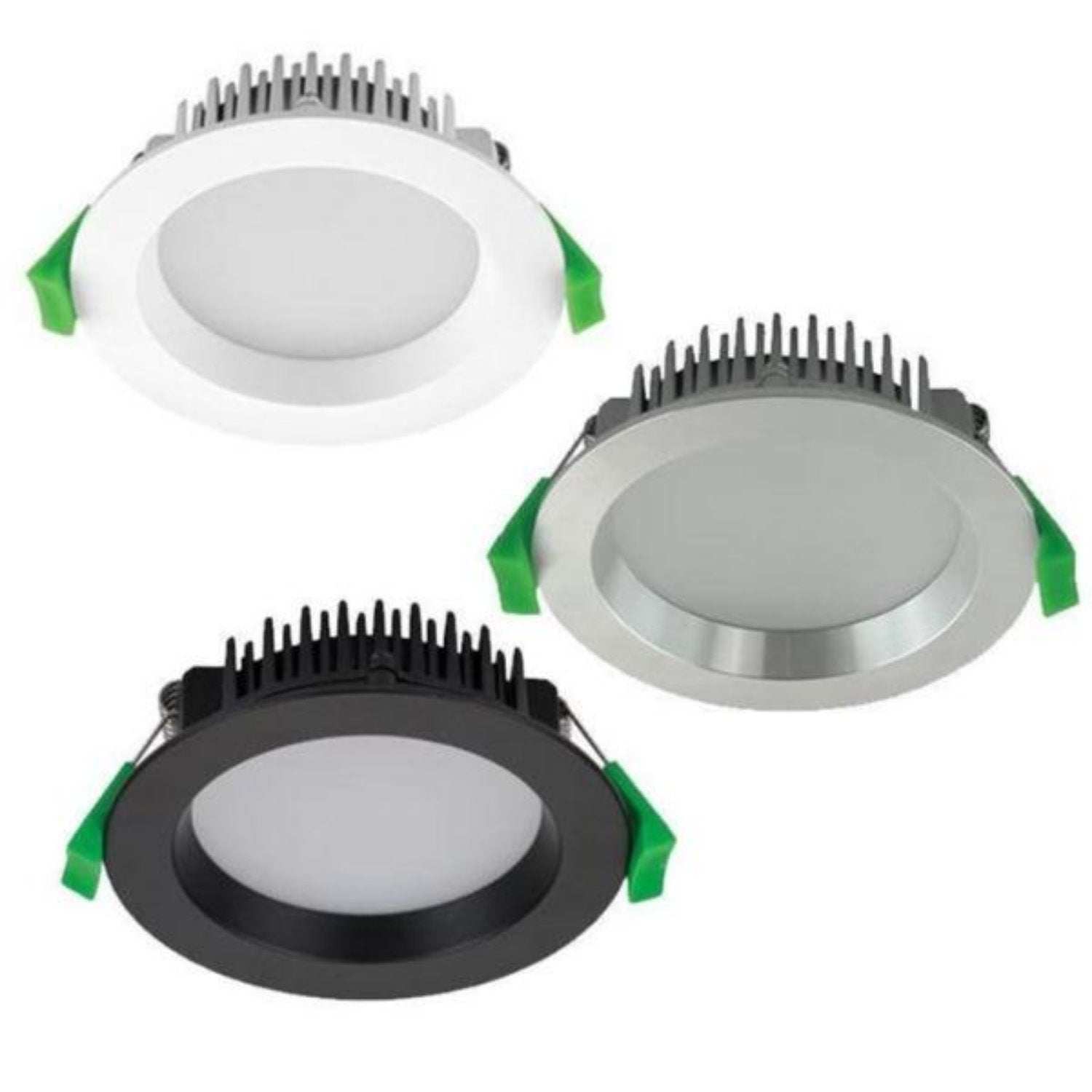 90mm Deco-13 LED Downlight 13w White, Black, Aluminium CCT 20420, 20421, 20422 Domus Lighting