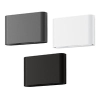 Sierra Round Up/Down LED Wall Light 12w in Dark Grey/White/Black