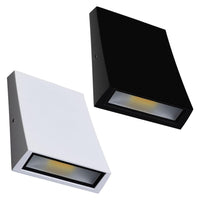 Dent-1 Outdoor LED Wall Light CCT 6w Black, White