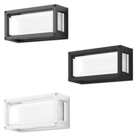 York LED Rectangular Wall Light in Grey/Black/White