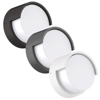 Livi 8 Outdoor LED Wall Light in Black, Dark Grey or White