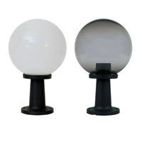 Polymount Outdoor Pillar Mount in Black Base w/ Opal or Smoke Glass