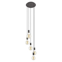 Pozueta Pendant Light 5Lt in Black