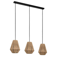 Alderney Pendant Light 3Lt in Natural