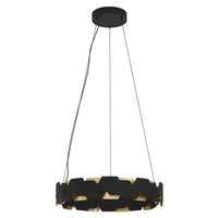Altagracia LED Pendant Light 72w Black/Gold