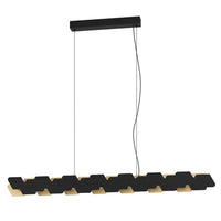 Altagracia LED Pendant Light 44w Black/Gold