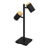 Cartagena LED Table Lamp Black/Brown 390069N Eglo Lighting