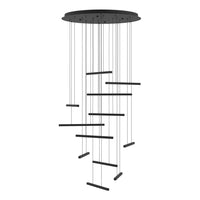 Lindoza LED Pendant Light 12Lt in Black and White
