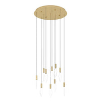 Mirador LED Pendant Light 10 Light - Brass / Gold