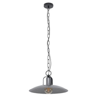 Kenilworth Pendant Light in Black/Antique Nickel