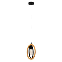 Basildon Pendant Light in Black and Brown