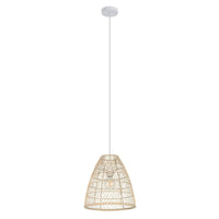Ayesgarth Pendant Light in White and Natural