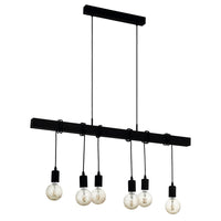 Townshend Pendant Light 6Lt in Black