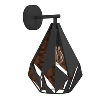 Carlton 1 Indoor Wall Light in Copper Black