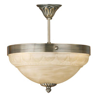 Marbella Close To Ceiling Light 3Lt in Antique Bronze