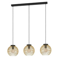 Venezuela Pendant Light 3Lt Black/Gold