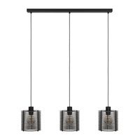 Segovia 3Lt Pendant Light in Black