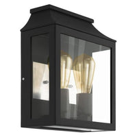 Soncino Exterior Wall Light 2Lt in Black